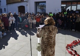 Lectura del manifiesto por Isabel Trejo
