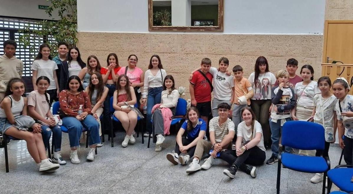 Grupo de niños en Valverde