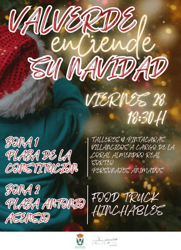 Valverde dará la bienvenida a la Navidad este viernes