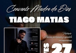 El tiorbista portugués Tiago Matias actúa esta tarde en el Convento Madre de Dios
