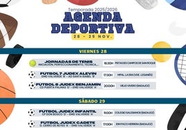 Agenda deportiva del fin de semana en Valverde de Leganés