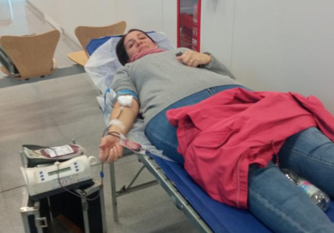 Durante la donación