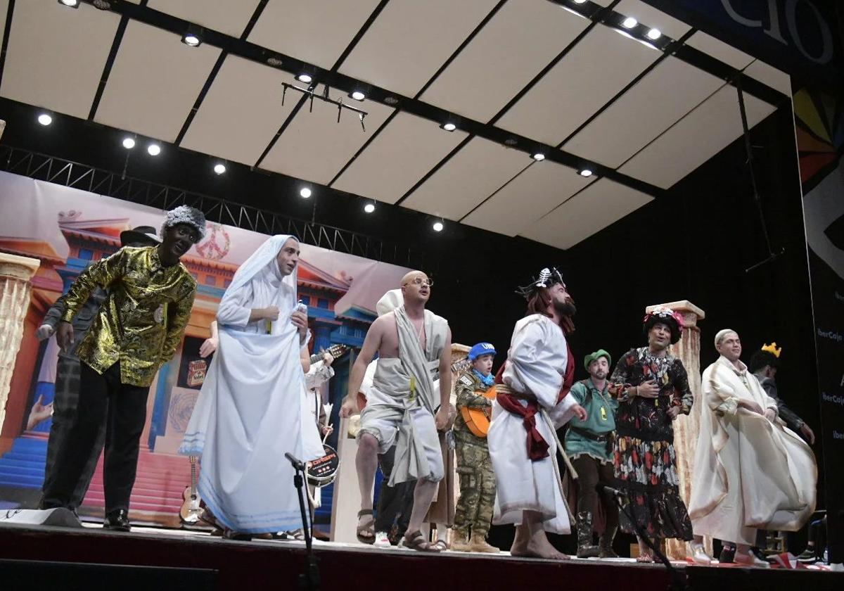 Actuación de Los Escusaos en el pasado Carnaval