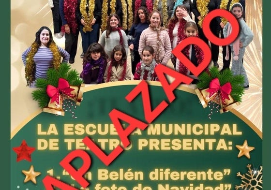 La representación teatral se aplaza al domingo 4 de enero