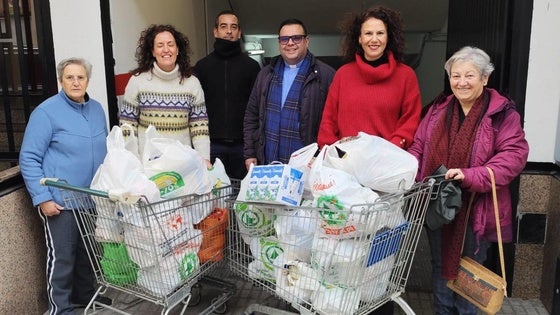El deporte valverdeño recauda unos 300 kilos de alimentos durante las Navidades