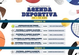 Agenda deportiva del fin de semana