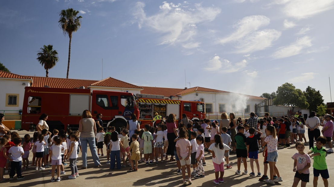 Simulacro de incendio en el César Hurtado