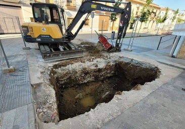 Trabajos en dicho lugar