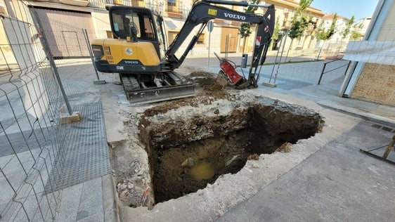 Trabajos en dicho lugar