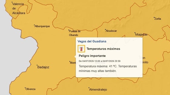 La alerta naranja se mantiene hasta el lunes