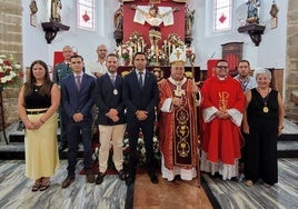 Tras la misa en honor al patrón de Valverde de Leganés
