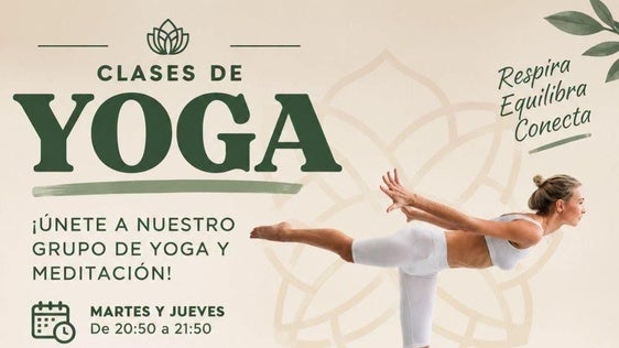 Los martes y jueves se imparten las clases de yoga