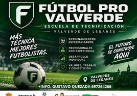 Inscripciones abiertas a la Escuela de Tecnificación Fútbol Pro Valverde