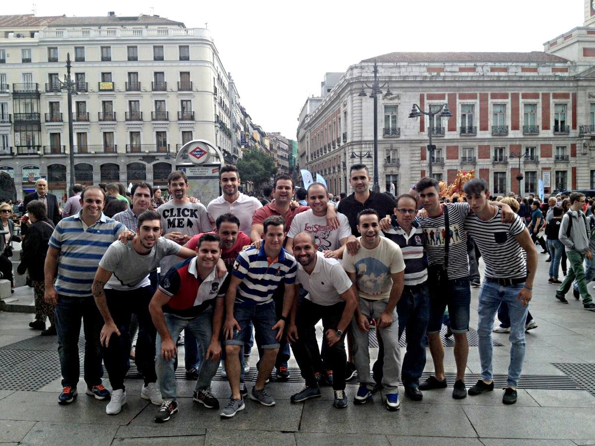La expedición valverdeña en la Puerta del Sol