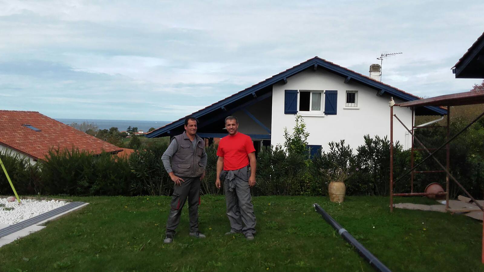 Los protagonistas en el lugar Hendaye, Francia