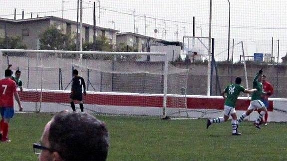 Celebración del gol racinguista