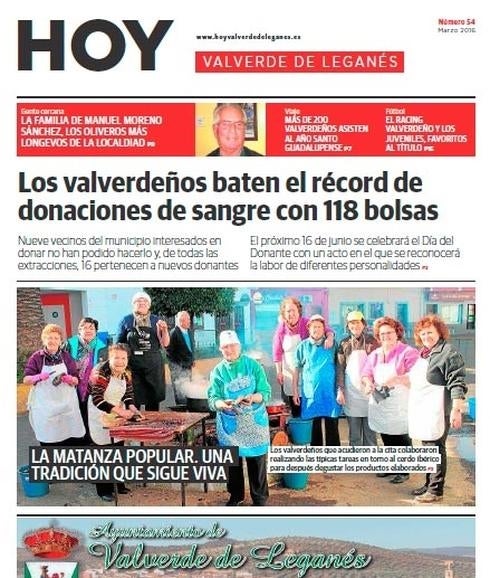 En la calle la edición número 54 de HOY Valverde de Leganés