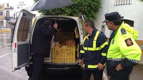 Inspección realizada a uno de los vehículos