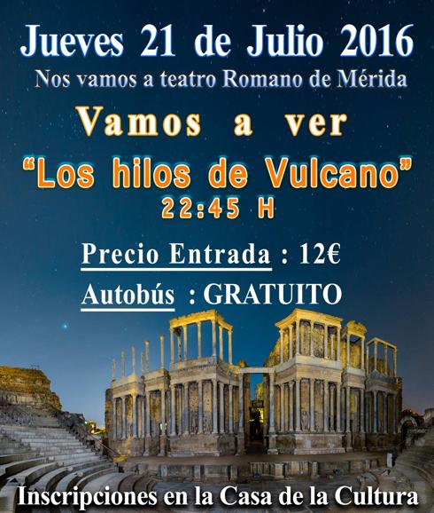Se organiza un viaje a ver la obra teatral “Los hilos de Vulcano”
