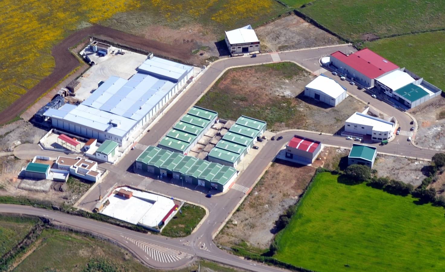 Vista aérea del Polígono Industrial en 2013