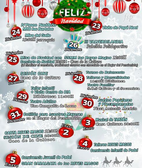 La Casa de la Cultura publica la programación navideña