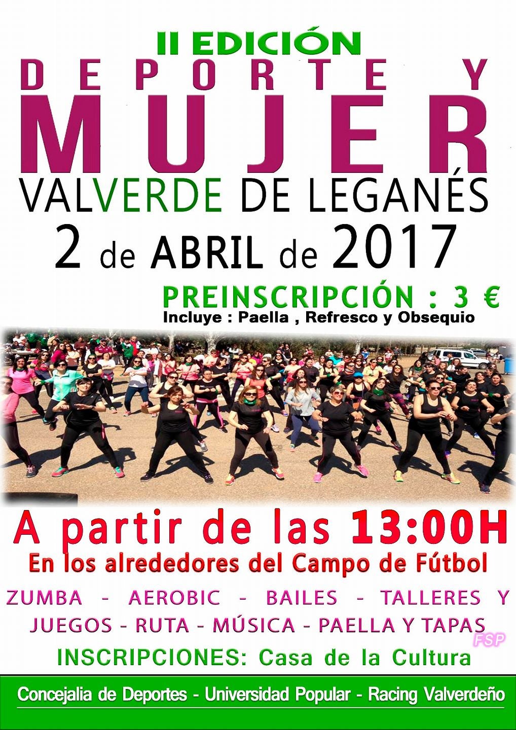 El próximo domingo 2 de abril, II edición de «Deporte y Mujer»
