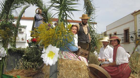Carroz que trasladó a la imagen de San Isidro hasta la ermita