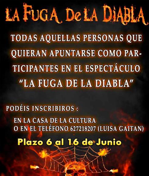 Abierto el plazo para inscribirse como participante en La Diabla