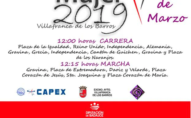 La Carrera de la Mujer llena las calles de Villafranca de ambiente y mucho colorido