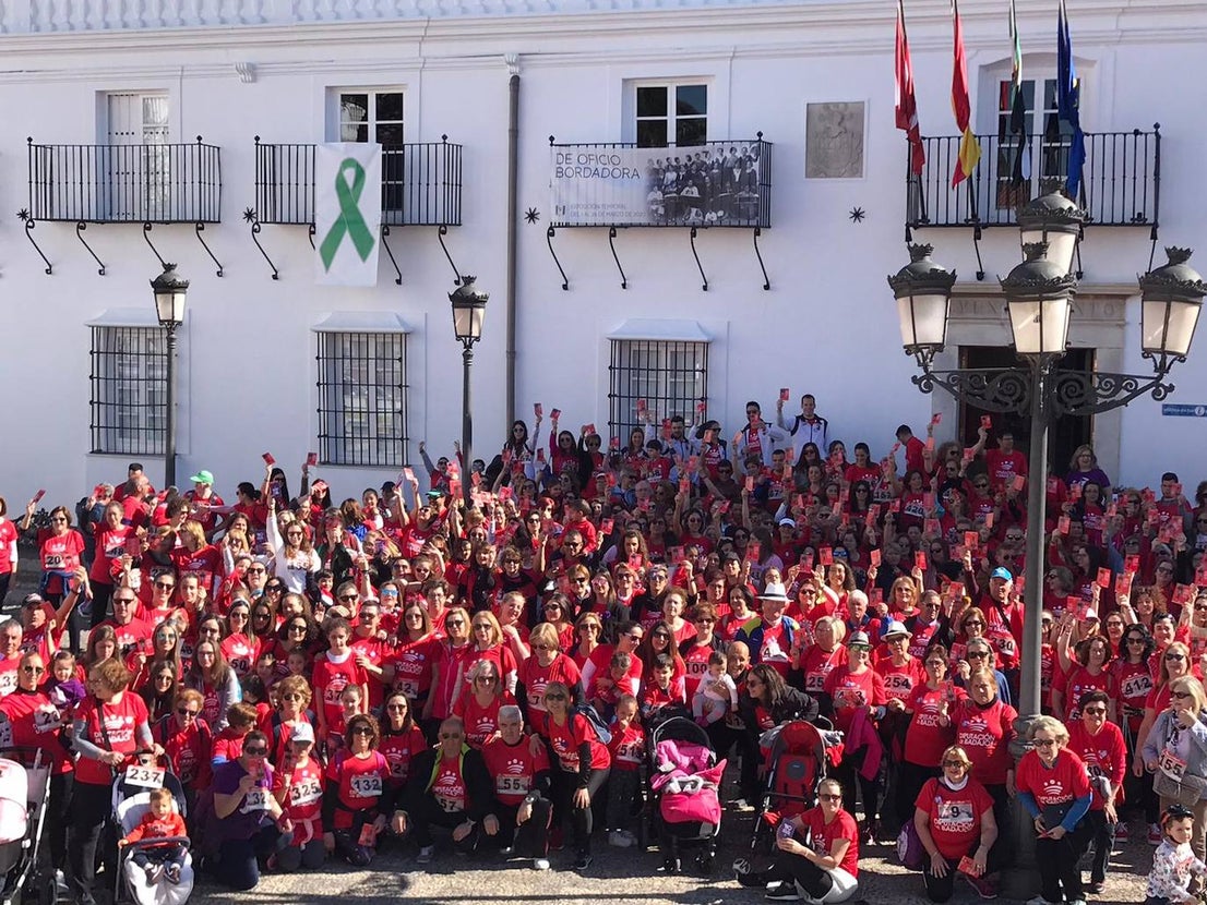 Foto de familia de la ruta antes de partir a la Plaza de Toros 