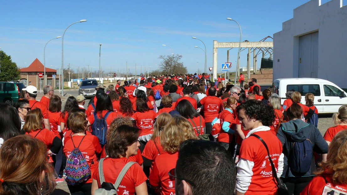 Foto de familia de la ruta antes de partir a la Plaza de Toros 