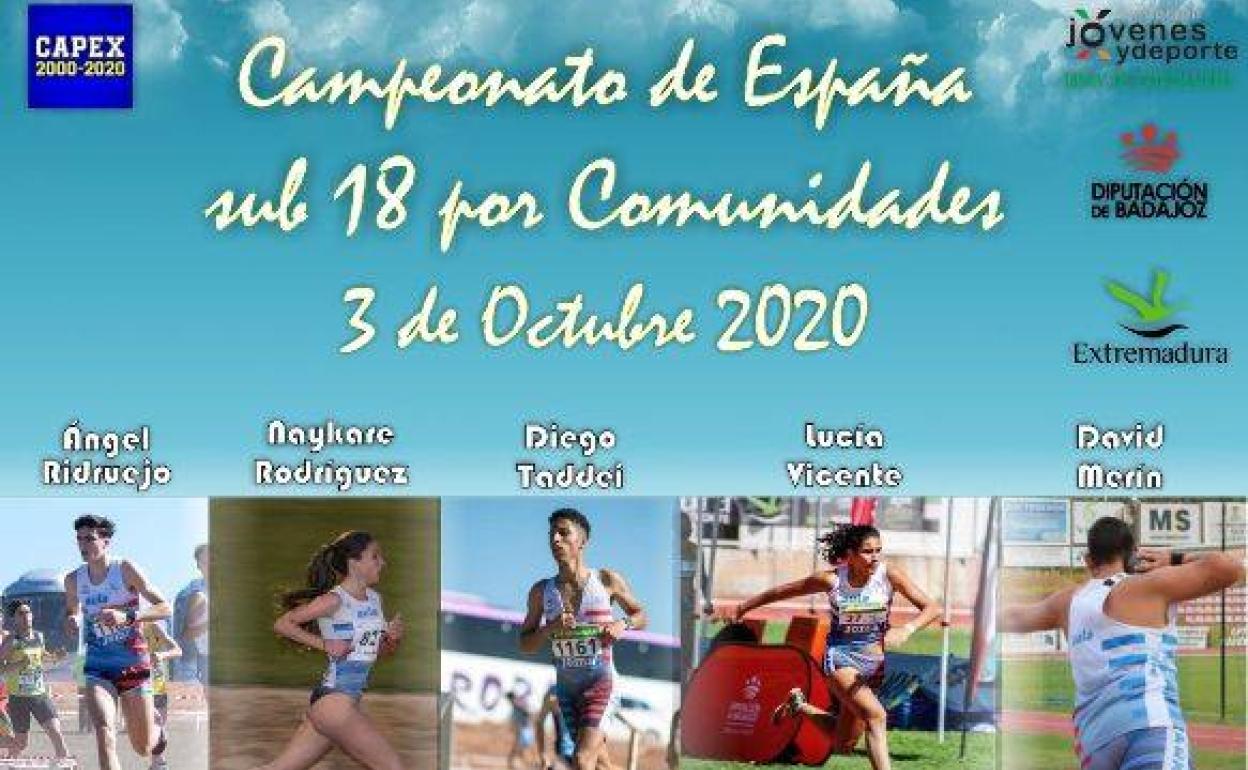 Cinco atletas sub18 del CAPEX con la selección extremeña en Pamplona