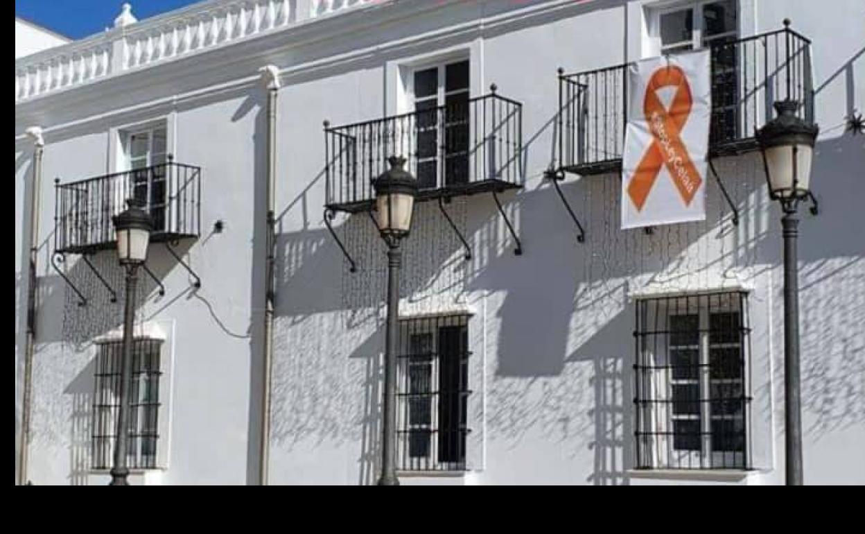 Los socialistas exigen al alcalde la retirada del lazo contra la LOMLOE del Ayuntamiento