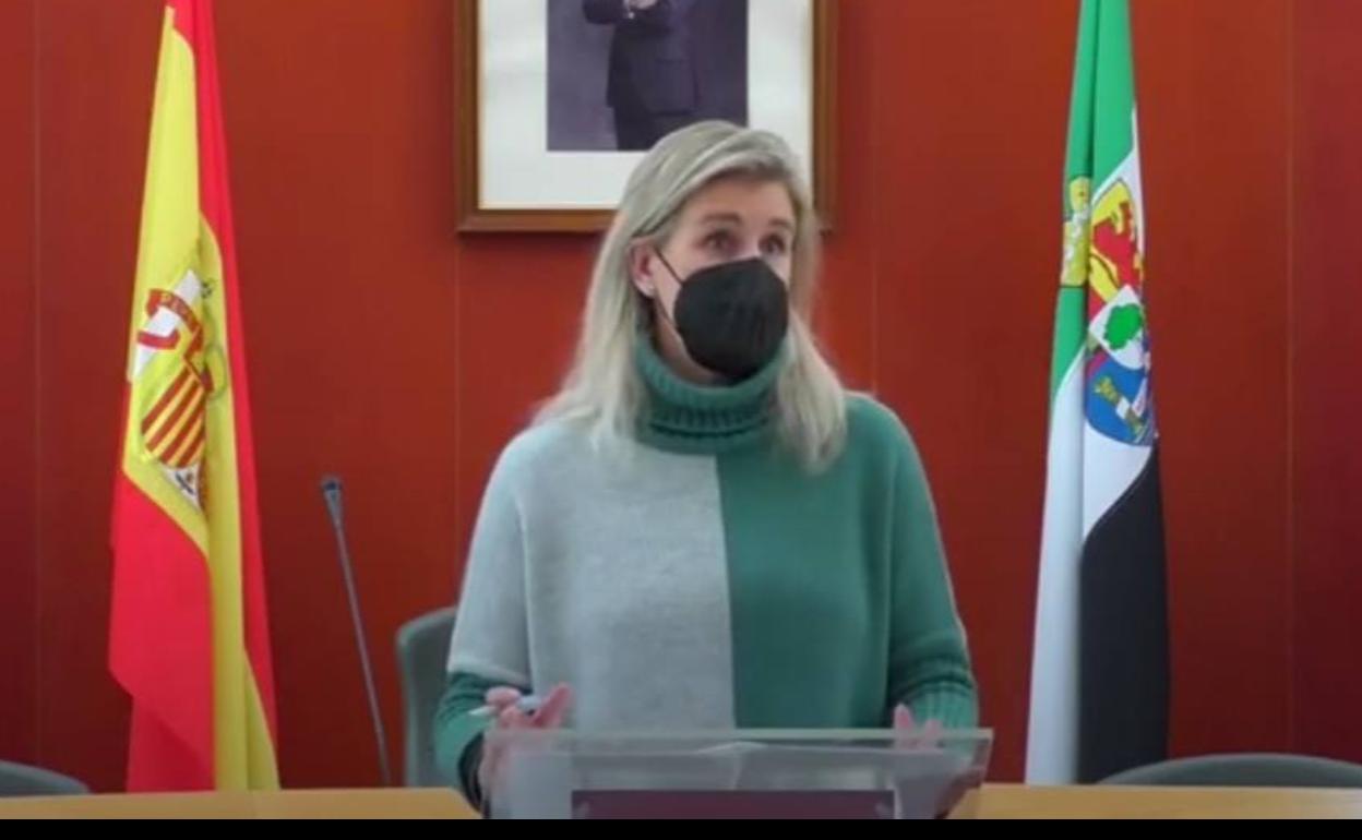 Isabel Blanco Pinilla en rueda de prensa 