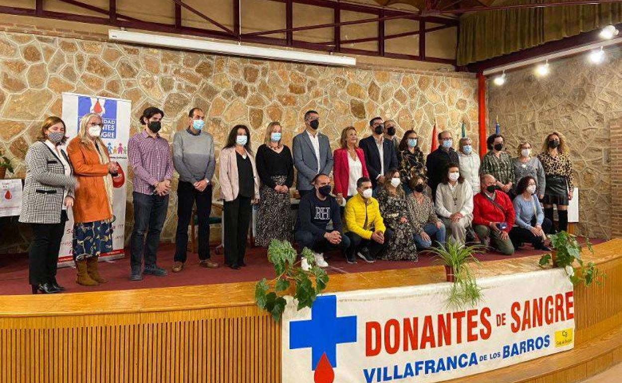 Algunos de los donantes reconocidos en el día de ayer 