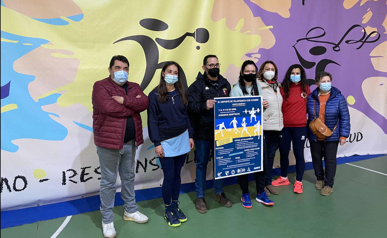 En un momento de la presentación del evento benéfico deportivo 