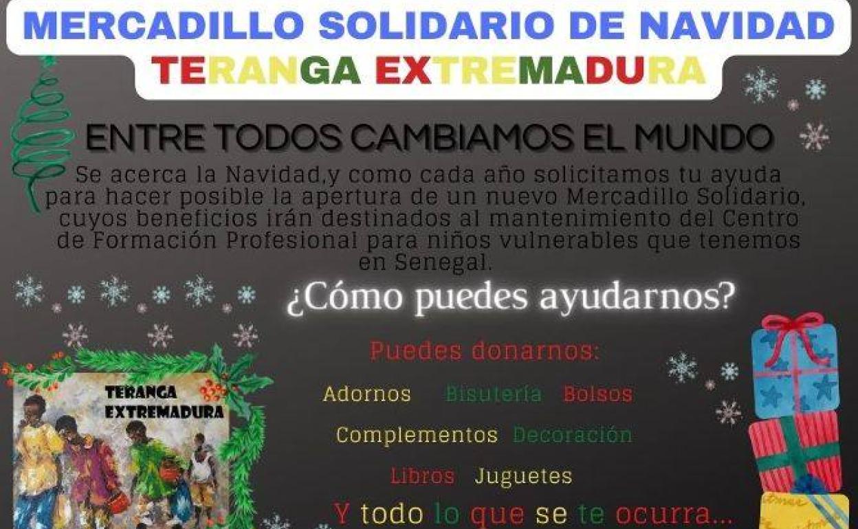 'Teranga Extremadura' prepara ya su mercadillo solidario de Navidad