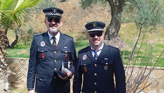 Dos agentes de Villafranca condecorados en los actos de celebración del día de la Policía Local de Extremadura