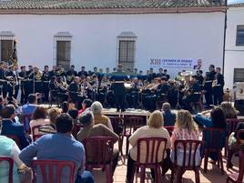 La Banda CCTT Virgen del Pilar de Villafranca de los Barros en el Certamen de Bandas de Villafranca