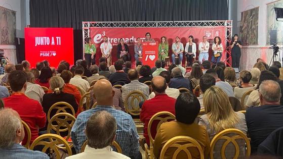 El PSOE de Badajoz celebra su Convención Municipal en Villafranca con la presencia de Fernández Vara
