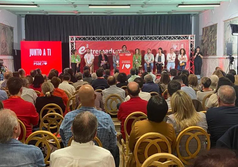 Convención Municipal del PSOE de la provincia de Badajoz en Villafranca