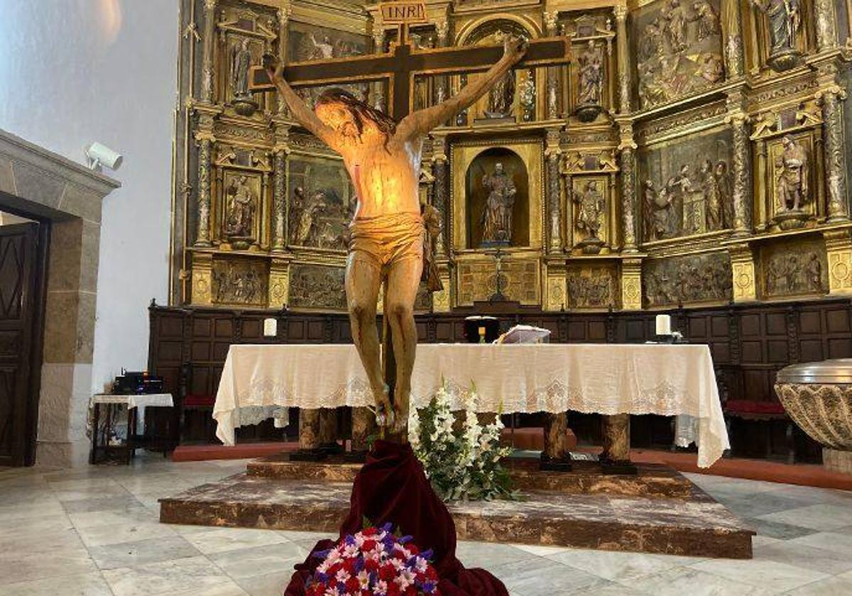 El Santo Cristo de la Misericordia de Villafranca ya está restaurado