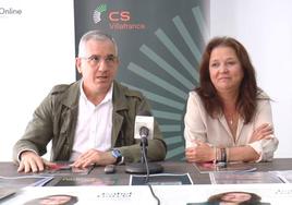 Isabel García Ramos y Juan Carlos García Márquez en rueda de prensa.