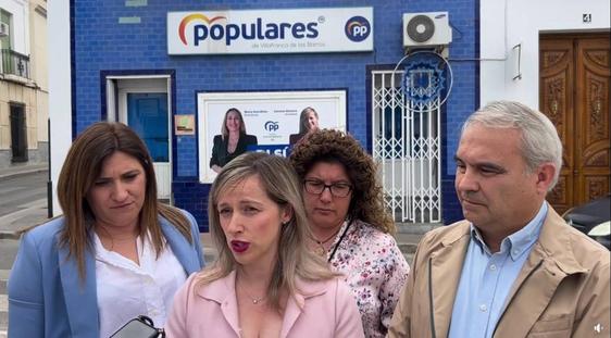 Carmen Romero pide el voto para el PP y califica su proyecto como «sólido y factible»