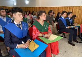 En el acto de clausura del CFMR de Villafranca 2022-2023.