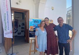 Miguel Ángel García Domínguez, Mónica Raposo y Marián Vicente en rueda de prensa en UPV.