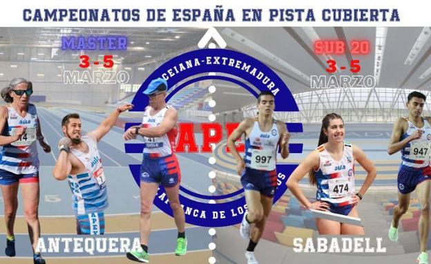 Seis atletas del CAPEX en los campeonatos de España de Sabadell y Antequera