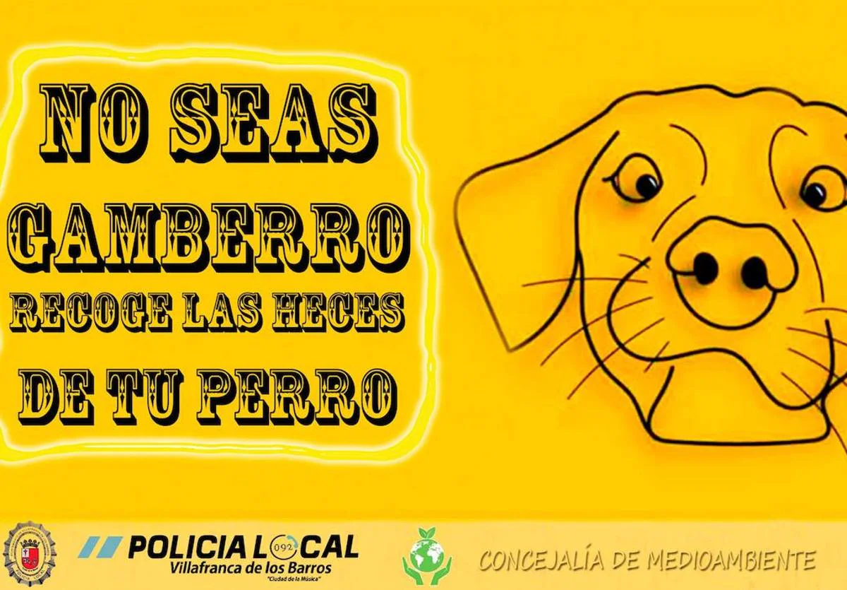 &#039;No seas gamberro, recoge las heces de tu perro&#039;, campaña de la Policía Local para mantener limpia la ciudad