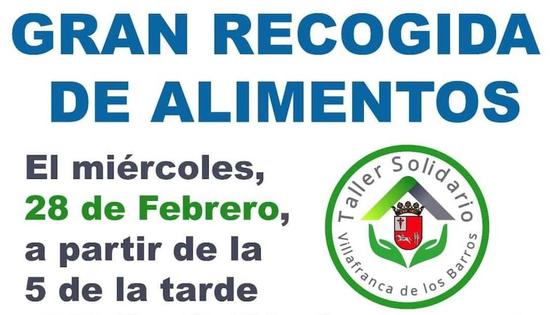 Nueva campaña de recogida de alimentos en Villafranca