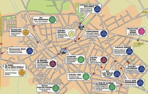 Un total de 18 restaurantes participan en la novena Ruta del Vino Tapa